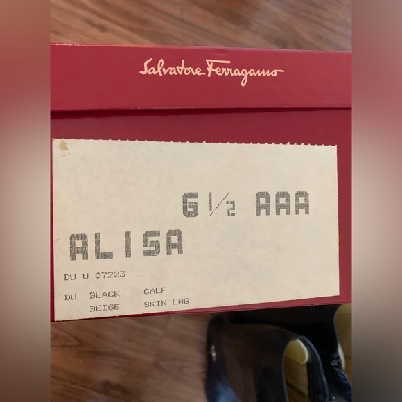 Vintage Salvatore Ferragamo Alisa Leather Boots 6.5 - Picture 7 of 9